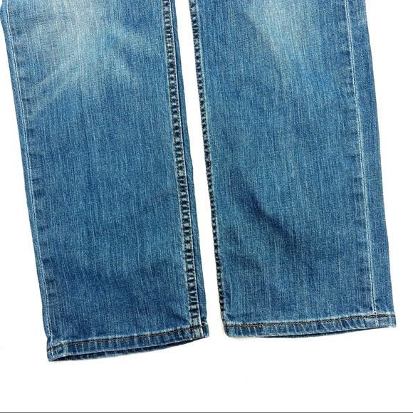 Levi’s 514 Relaxed Fit Straight Leg faded medium wash jeans size 34 - Picture 4 of 6